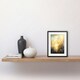 image 2 of Wildflower by Lakeside a Misty Morning Sunrise 9x7" Black Framed Wall Art Print