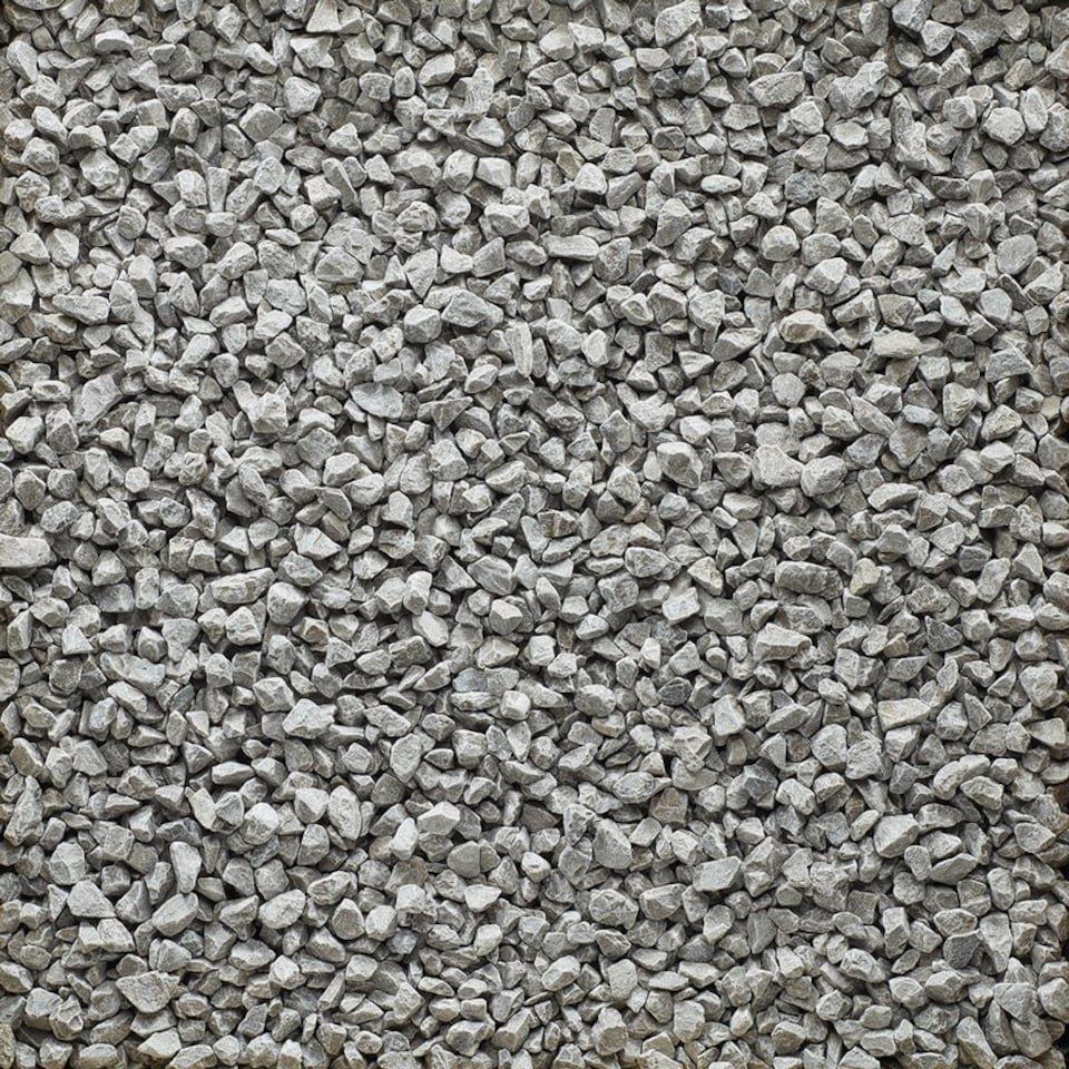image 1 of Dove Grey Bulk Bag 850 kg Chippings - 10-20 mm Grey Coloured Limestone - L100 x W100 x H80 cm