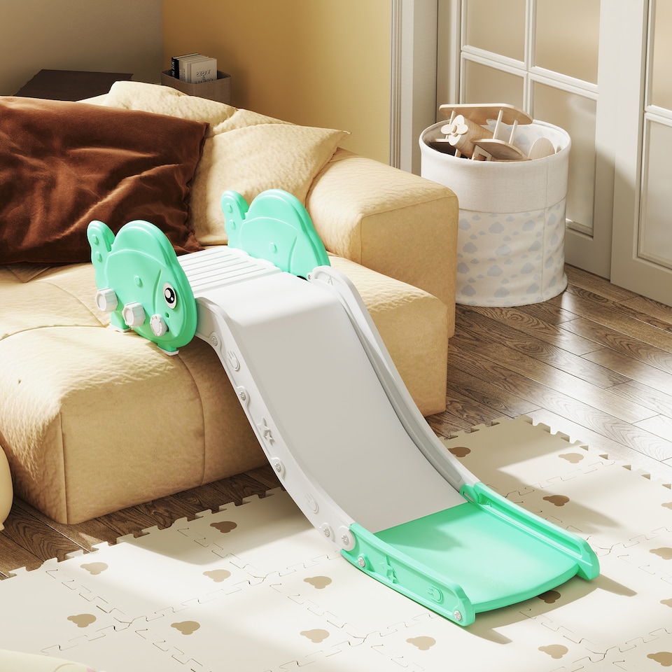 image 1 of AIYAPLAY Kids Sofa Slide, Toddler Slide with 130cm Extended Length, Green