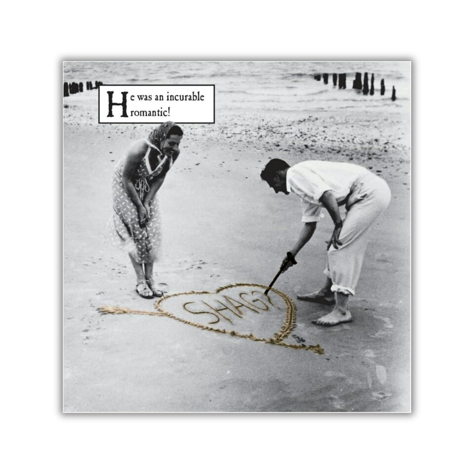 Morphed, Funny Birthday Card, "He Was an Incurable Romantic" Happy Birthday Card for Him, Generic Birthday Card