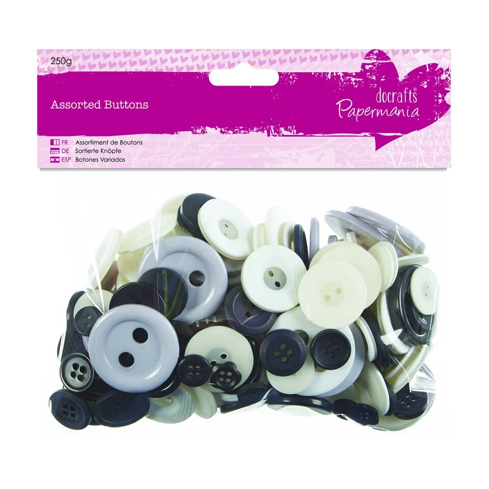 Assorted Buttons (250g) Multi