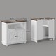 image 7 of kleankin Bathroom Sink Cabinet, Freestanding Under Sink Cabinet Adjustable Shelf | Multi | 60 x 30 x 60