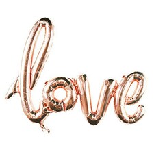 NorthStar Love Supershape Balloon - Rose Gold - One Size