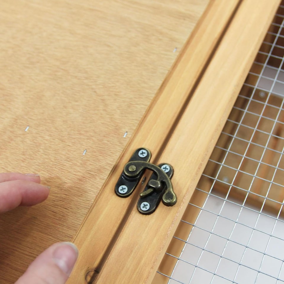 image 1 of Actiaspet Large Wooden Tortoise House & Run Small Animal Enclosure