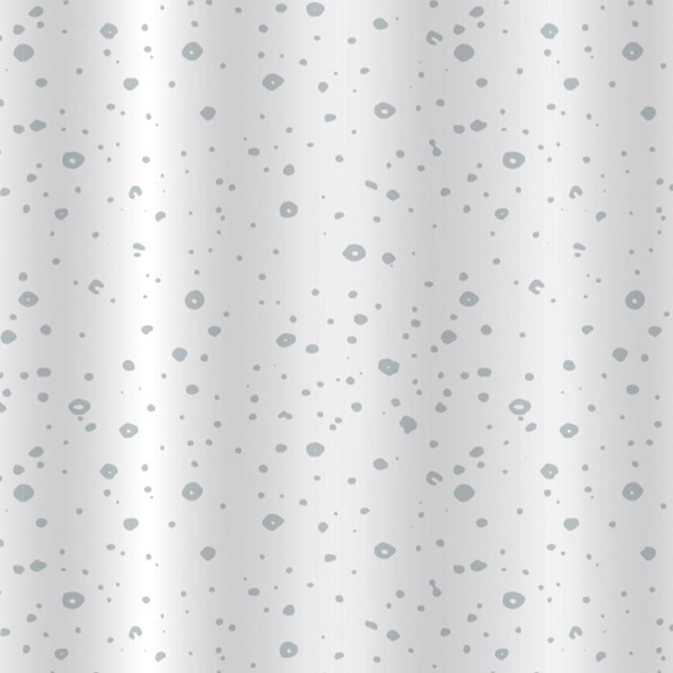 image 1 of Showerdrape Droplets White Shower Curtain