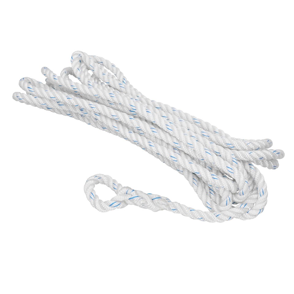 image 1 of 6 Pack Spliced Polyester Mooring Line 10mm x 10m Boat Dock Line Rope Warp