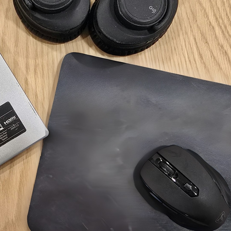 image 1 of Portable Mouse Mat in Black | Black