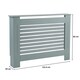 image 8 of Extending Radiator Cover Adjustable Wooden MDF Slatted Grill | Grey