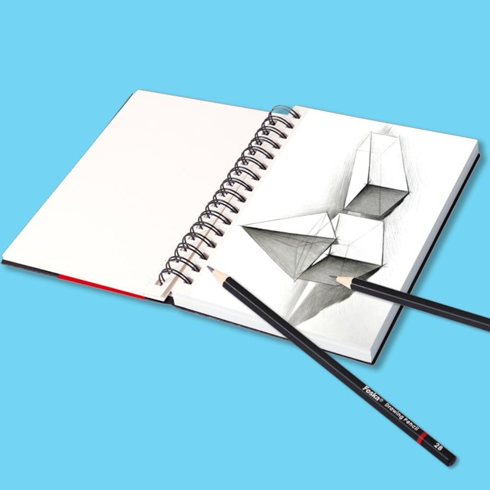image 1 of Spiral Sketch Book 80 Sheets 13.9 x 20cm
