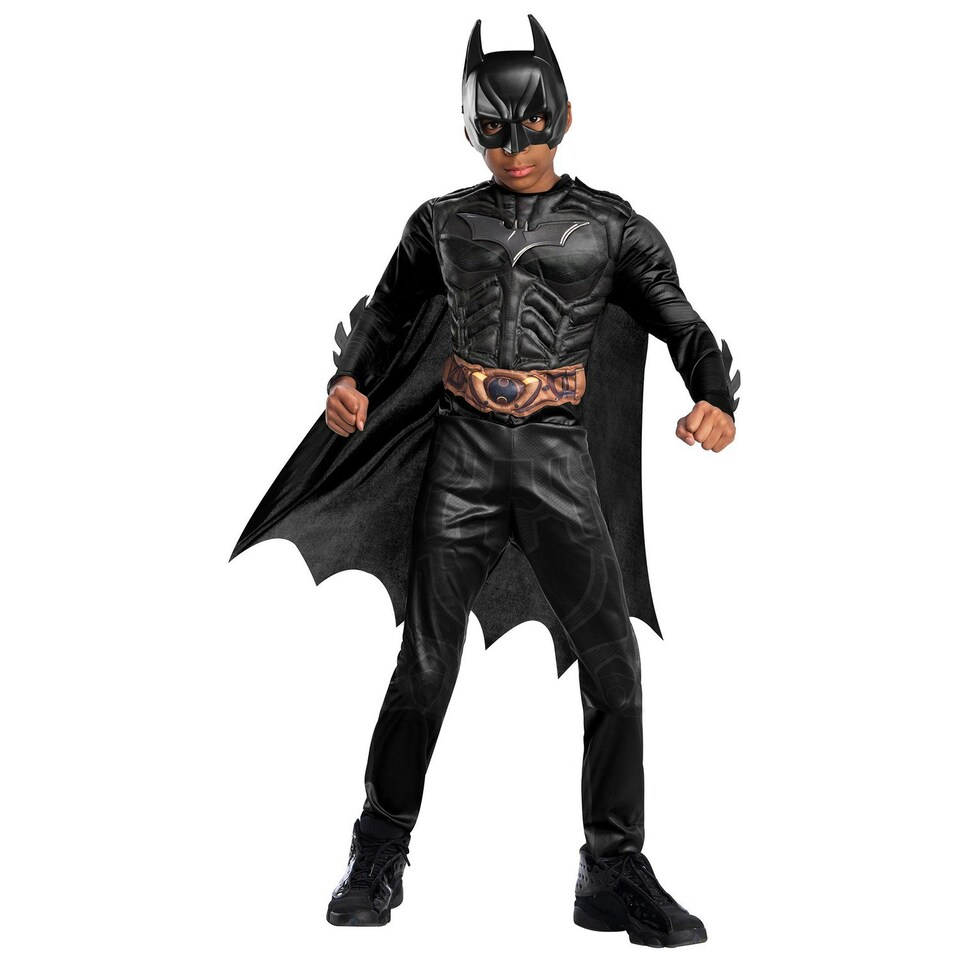 Batman: The Dark Knight Boys Muscles Costume - Black - M M