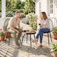 image 7 of Outsunny 3-Piece Outdoor Bistro Set Patio Furniture for Garden, Balcony