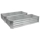 image 1 of Harbour Housewares Rectangle Galvanised Steel Raised Garden Beds - 180cm x 90cm - Silver - Pack of 2 | Silver | Silver