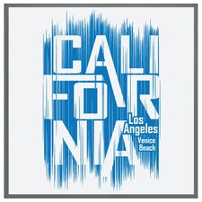 California venice beach (Picutre Frame) Grey | M