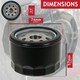 image 2 of SPARES2GO Oil Filter for John Deere 2027R 2032R 2720 3005 3032E 3033R 3038E 3038R 3039R Tractor Mower Engine