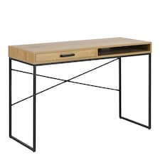 Seaford Office Desk with 1 Drawer in Oak