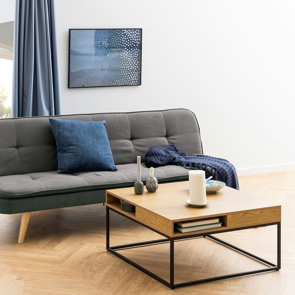 image 1 of Willford Coffee Table in Oak & Black