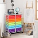 image 3 of COSTWAY 20 Drawer Rolling Storage Cart Home Office Storage Organizer Colourful