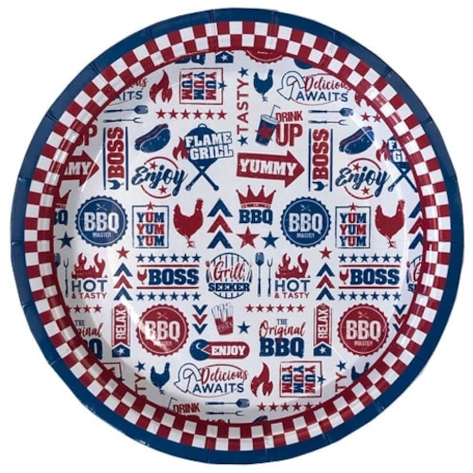 BBQ Paper Plates 23cm - Pack of 6