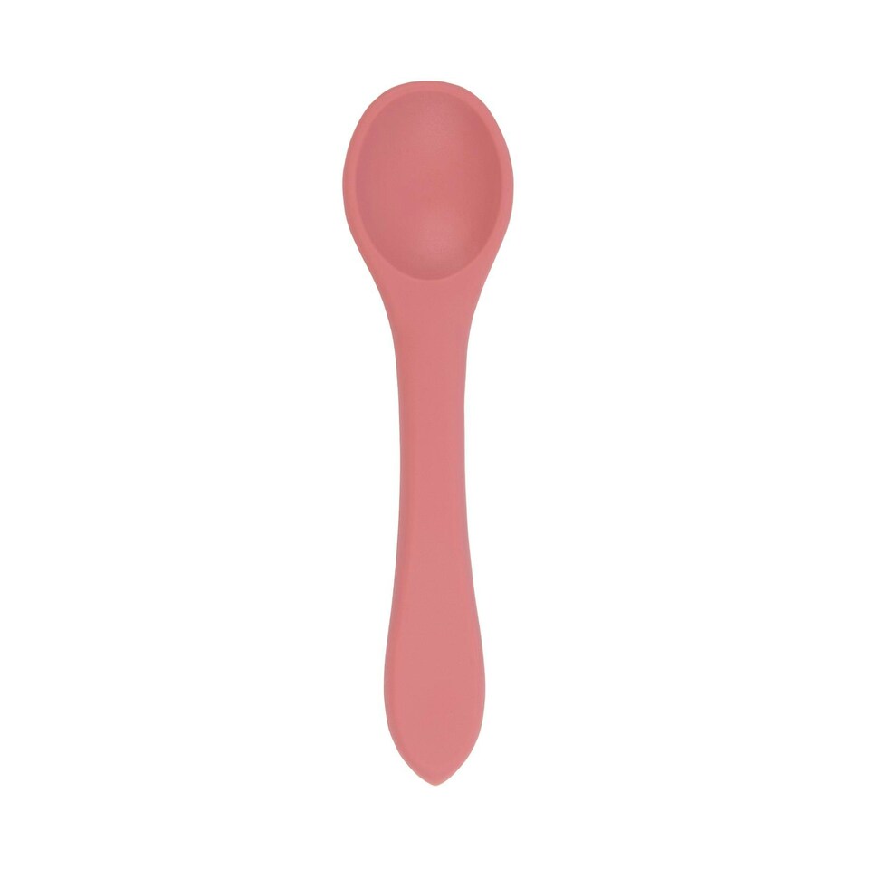 image 1 of Tiny Dining Baby Silicone Weaning Spoon - Dusty Rose