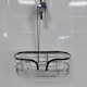 image 2 of Showerdrape Dante Chrome Mini Shower Caddy | Silver | 1