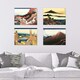 image 2 of Pack of 5 Hokusai Views Mount Fuji Dawn Isawa Japanese Woodblock Home Decor Wall Art Poster 12x16 Inch