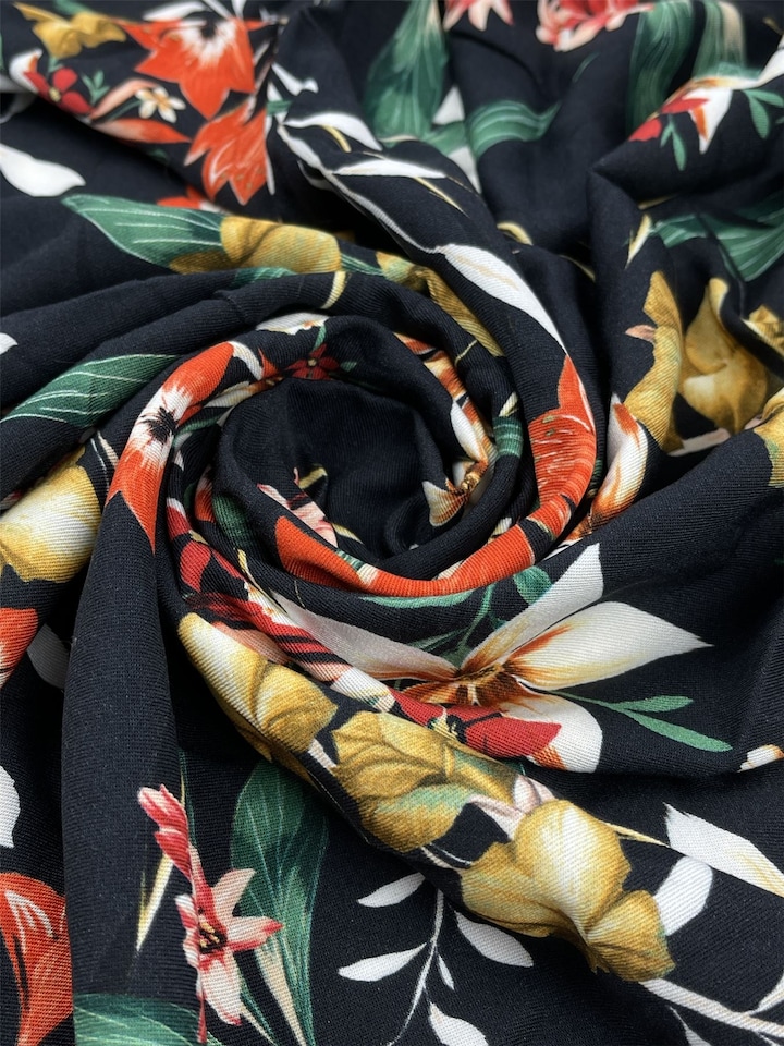 Orange Viscose Crepe Fabric for Dressmaking, 150cm / 59" Wide - per metre