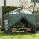 image 2 of Outsunny 3mx3m Pop Up Gazebo Party Tent Canopy Marquee with Storage Bag Blue