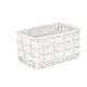 image 2 of Set of 4 Unlined White Scandi Storage Basket | White | White | Not provided