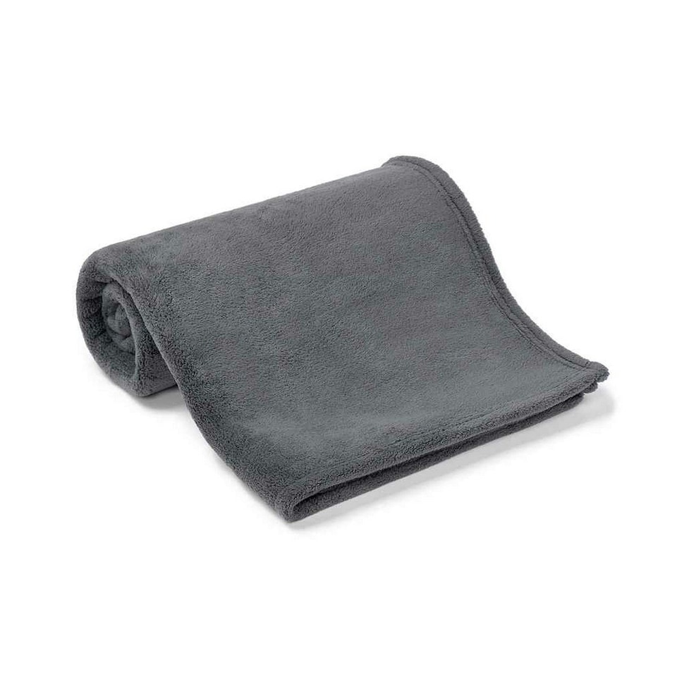 Brand Lab Pet Teddy Fleece Blanket - Charcoal - 100cm x 80cm