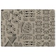 image 1 of Striped egyptian theme with ethnic and tribal motifs (Rug) Multi | XL: 160x230cm