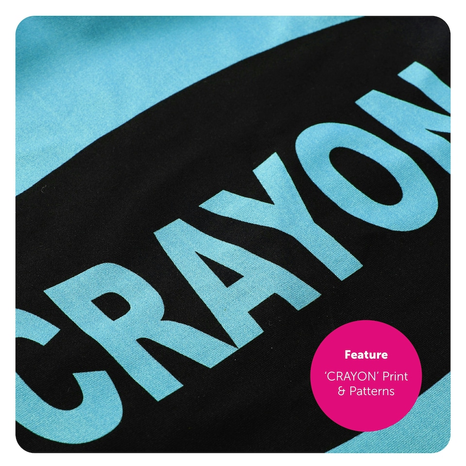 image 1 of Ladies Blue Crayon Dress – Fun Fancy Dress Costume N/A | M