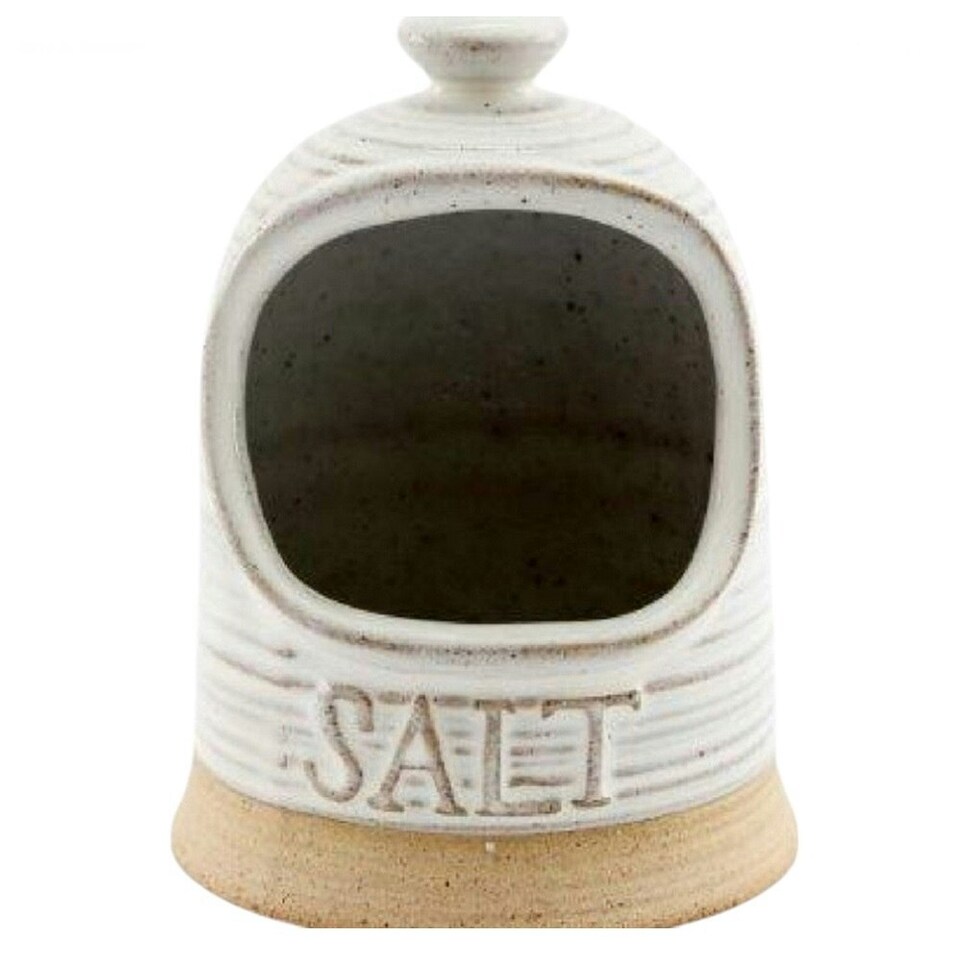 Salt Pig: Naturals Salt Jar, White