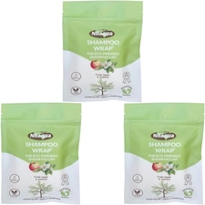 Nilaqua NO Rinse Shampoo Wrap Fresh Apple & Jasmine 3 Pack