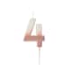 image 2 of Rose Gold Ombre Number '4' Celebration Candle