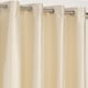 image 1 of Faux Silk Lined Eyelet Curtains 168cm x 137cm Cream | Cream | Cream