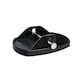 image 4 of 18cm x 14cm Set of 4 Black Heavy Duty Caravan Corner Steady Feet Jack Pads