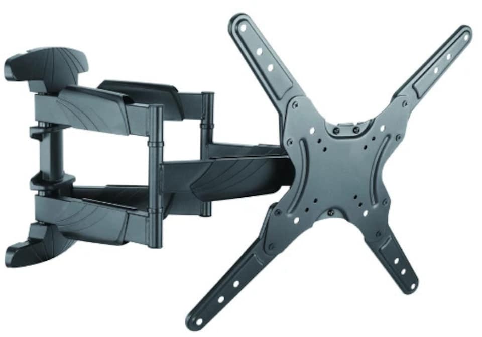 image 1 of Double Arm Swivel and Tilt TV Wall Bracket for 19 to 60 Inch Screens, VESA 400 x 400