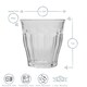 image 3 of Duralex Picardie Shot Glass Espresso Cups - 90ml Drinking Glasses - Clear - Pack of 6 | Clear | Clear