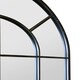 image 3 of The Arcus - Antique Black Framed Arched Window Leaner/Wall Mirror 71" X 33.5" (180x85CM) Black
