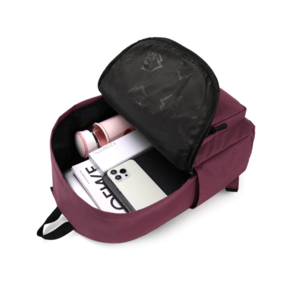 image 1 of Everyday Backpack with Smart Storage and All Day Comfort Outdoor Gear - Burgundy