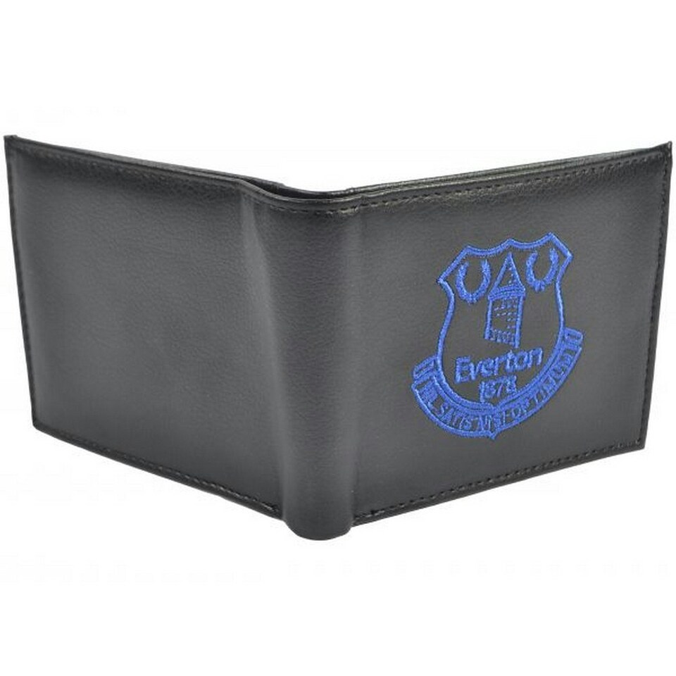 image 1 of Everton FC Embroidered Bi-Fold Wallet - Black - One Size