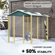 image 4 of Outsunny 9 x 6FT Metal Garden Shed, Tool Storage with Lockable Door, Window, Galvanised Outdoor Storage Shed  for Garden, Patio, Green