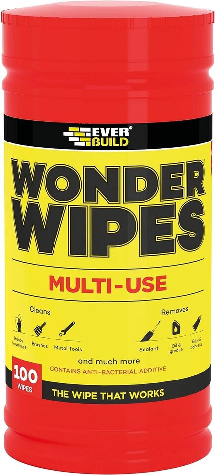 image 1 of Everbuild Wonder Wipes Trade Tub Of 100