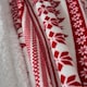 image 3 of Christmas Fairisle Throw with Sherpa Back, Red