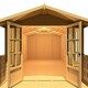 image 3 of Delmora 8 x 18 Shiplap Summerhouse with Veranda - Wood - L5380 x W2456 x H2174 mm Brown