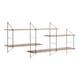 image 1 of Belfast Wall Unit with 4 Shelves in Oak