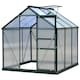image 1 of Outsunny 6x6ft Walk-In Polycarbonate Greenhouse Plant Grow Galvanized