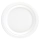 image 1 of White Round Compostable Bagasse Plates 26cm - Pack of 125