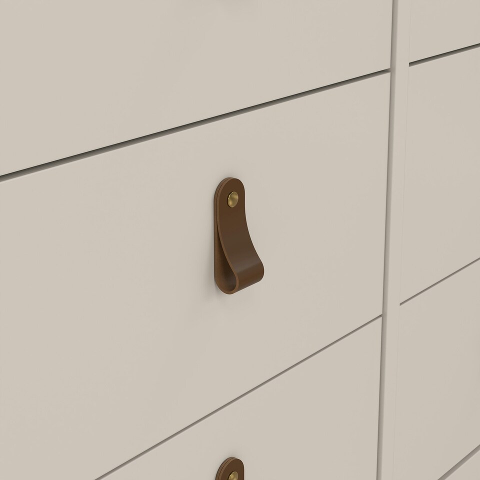 image 1 of Barcelona Double Dresser 4+4 Drawers in Cashmere Cream