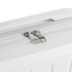 image 4 of Living and Home Lightweight Portable Hard Shell Travel Cosmetic Case White | Personal Item